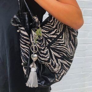 JCPenny Zebra Sequined Purse